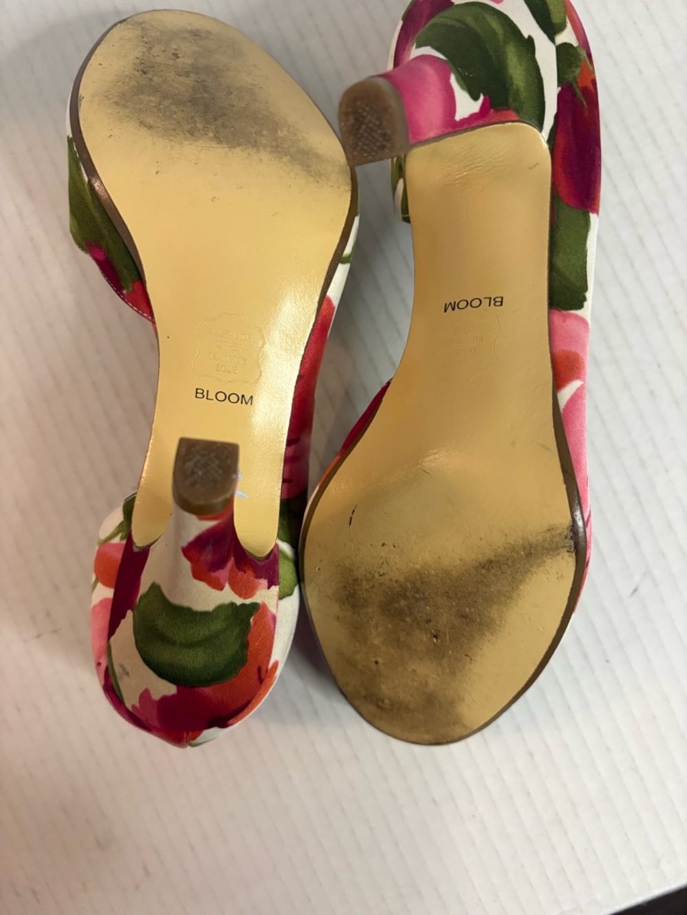 Women's Floral Bloom Satin Heel Sexy Cottage Core Size 7.5 - Picture 6 of 7
